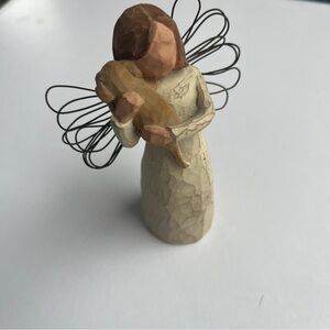 Willow Tree Loving Embrace Sculpture with Wire Wings